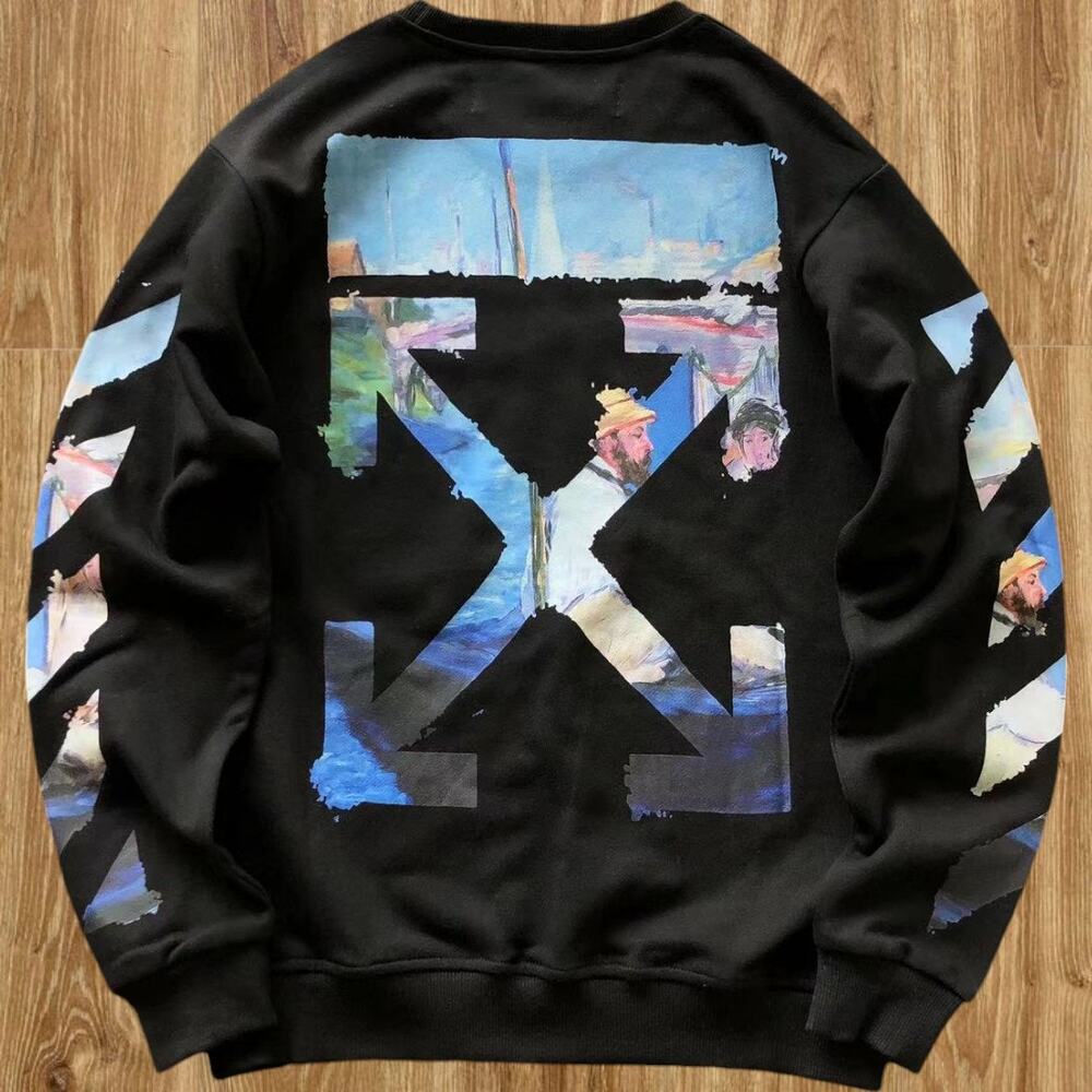 off-white men's black long sleeve